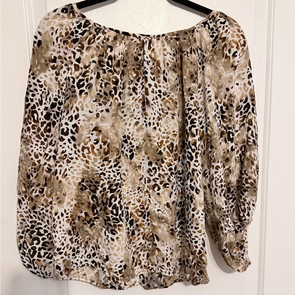 Cato Brown Leopard Print Blouse - Picture 7 of 10